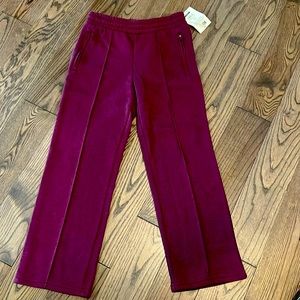 Wide leg sweat pants